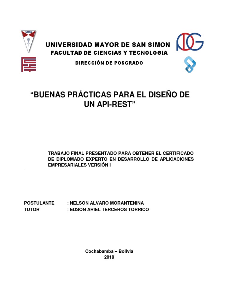 Buenas Prácticas en Diseño de API REST | PDF | Transferencia de estado ...