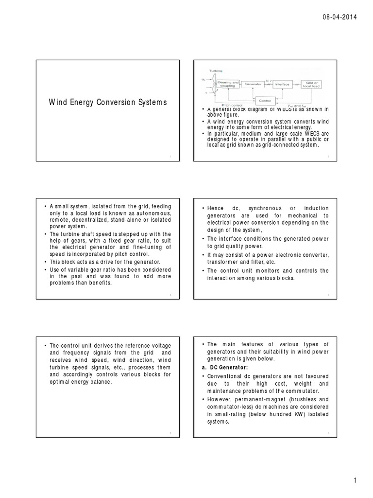 Wind Energy Conversion Systems | PDF | Power Electronics | Electric ...