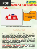 New Zealand Fax Number Data