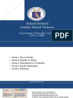 School-Related Gender Based Violence: Discussant: Reynaldo Castillo Eps, CLMD