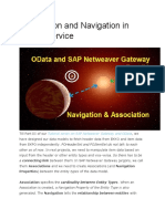 SAp GatewayAssociation and Navigation in OData Service