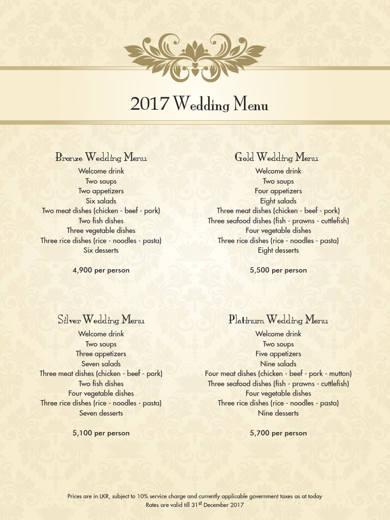 Hotel 2024 wedding packages