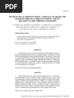 Comments of a Refusal to Mourn the Death, By Fire,Of a Child in London