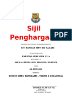 Sijil Penghargaan