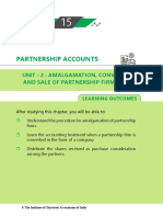 Partnership Accounts: Unit - 2: Amalgamation, Conversion and Sale of Partnership Firmsfirms