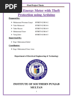 Smart Energy Meter With Theft Protection Using Arduino