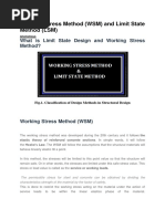 Working Stress Method (WSM) and Limit State Method (LSM)