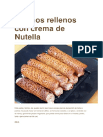 Marinos rellenos de Nutella