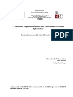 O Ensino de Empreendedorismo Com Fundamento Na Teoria Effectuation PDF