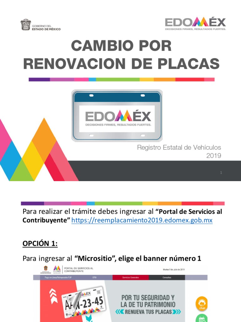 Cambio Renovación Placas Edomex 2019 Ciencia y