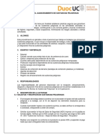 Procedimiento Para El Almacenamiento de Sustancias Peligrosas Becerra