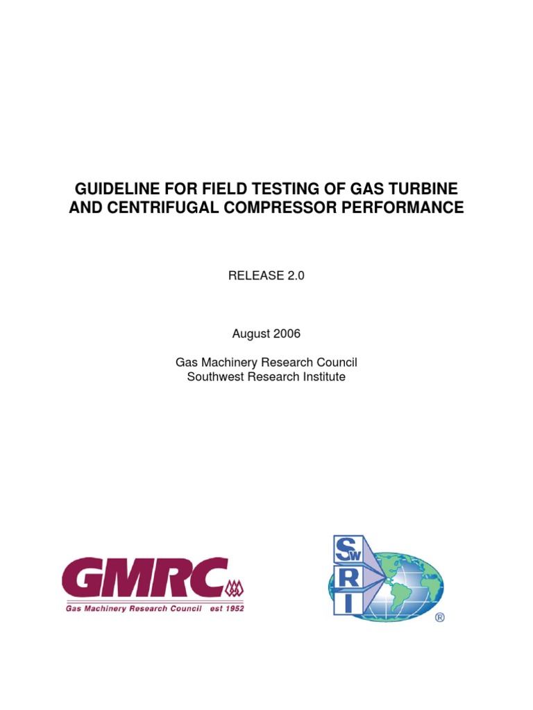 Field Testing Centrifugal Compressor PDF | PDF | Flow Measurement | Gas ...