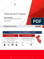 Políticas del del Sector Transporte /  Perú