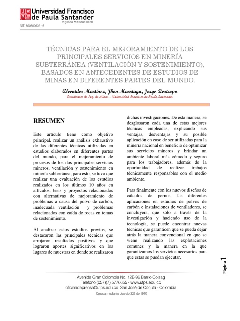 Articulo Final Proyecto 2 Pdf Mineria Software