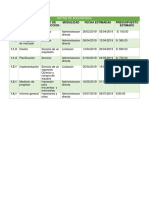 Matriz de Adquisiones