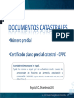 Documentos Catastrales IGAC