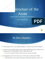 The Structure of The Atom: Chapter 4 in Rex and Thornton's "Modern Physics" Wed. October 26, 2016