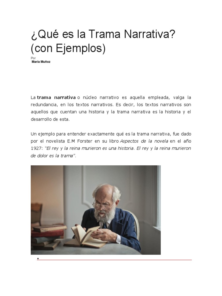 Definición y Ejemplos de Trama Narrativa | PDF | Trama (narrativa ...