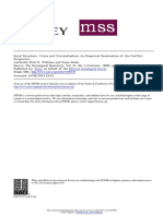 Social Structure, Crime and Criminalization-An Empirical Examination of The Conflict Perspect