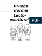 Prueba Informal Lecto Escritura Original