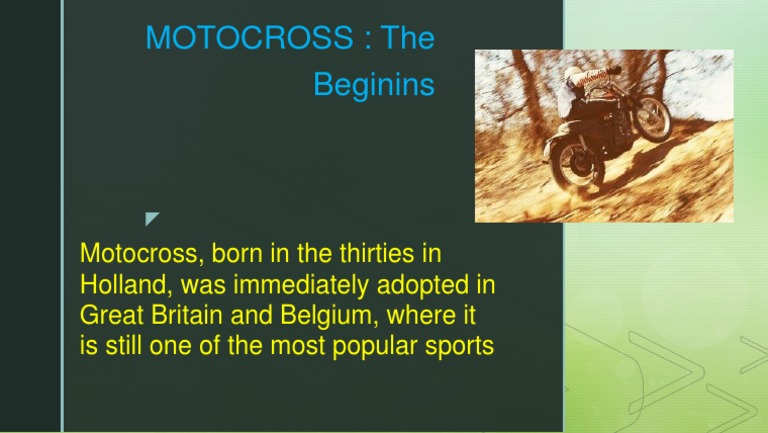 Motocross: Origins and History | PDF