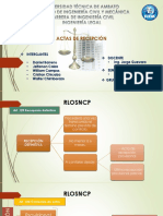 Actas de Recepcion