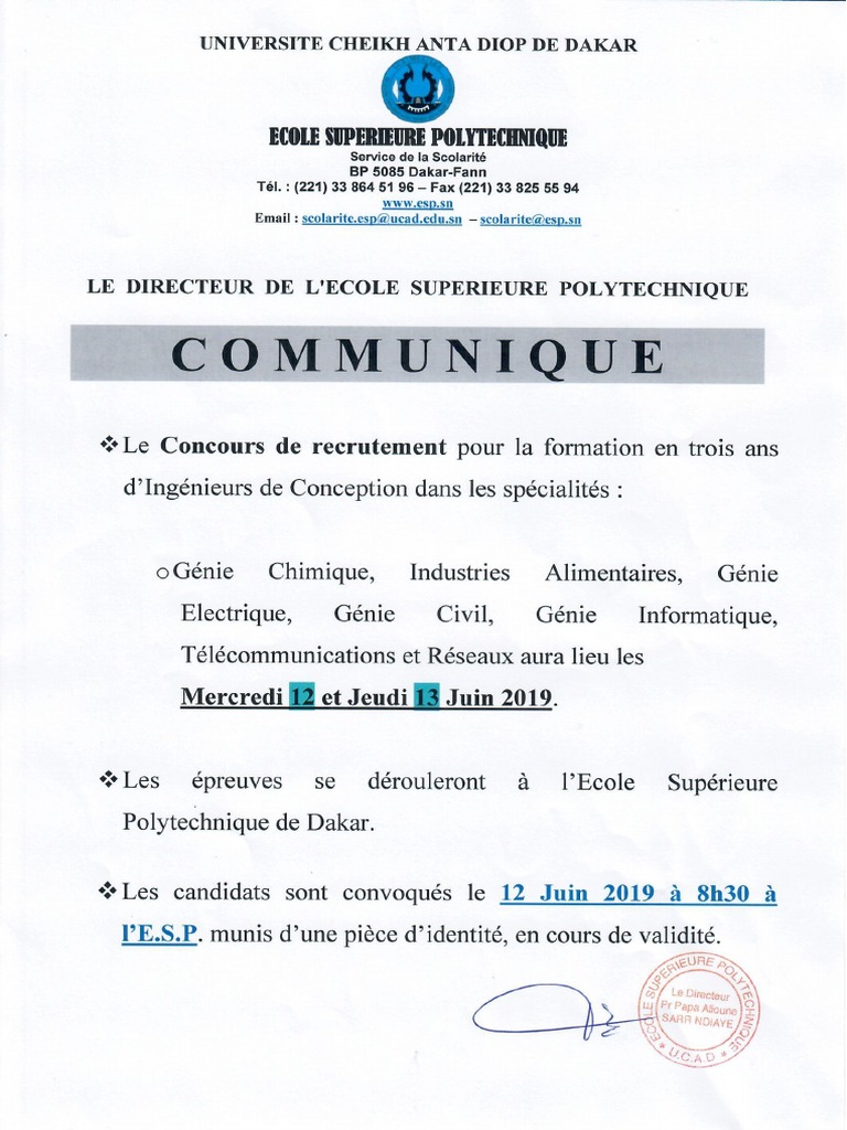 Concours Dic 2019 Pdf Pdf