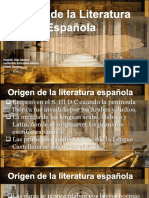 Origen de La Literatura Española