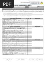 Ficha de Acompanhamento de Aula