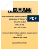 Pengumuman Lebaran Idul Fitri 2019