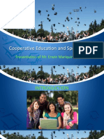 Cooperative Education and Special Study Report