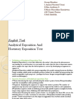 Analytical & Hortatory Exposition Text - EnGLISH