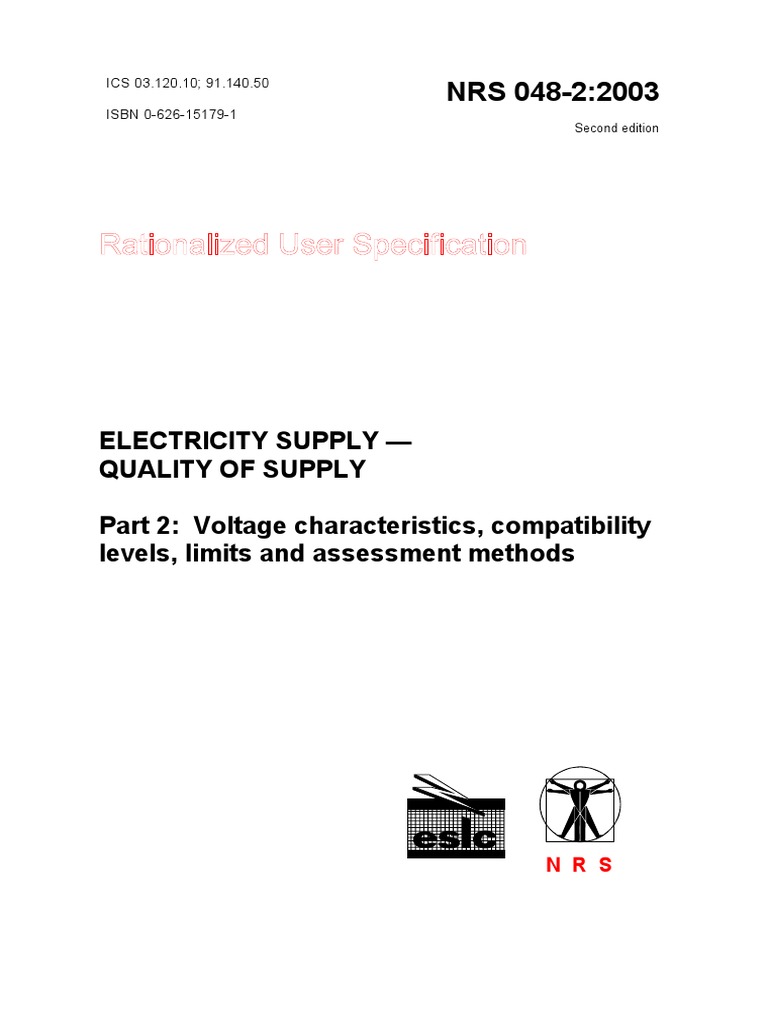 NRS048 2 | PDF | Mains Electricity | Electromagnetic Compatibility