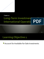 Chapter 10 PowerPoints On Long-Term Investments & International Operations