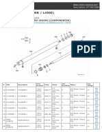 LA703 (FRONT LOADER / L4400) : VENDOR: Kubota Section: Sistema Hidráulico Diagram: B02500 Cilindro (Boom) (Componentes)