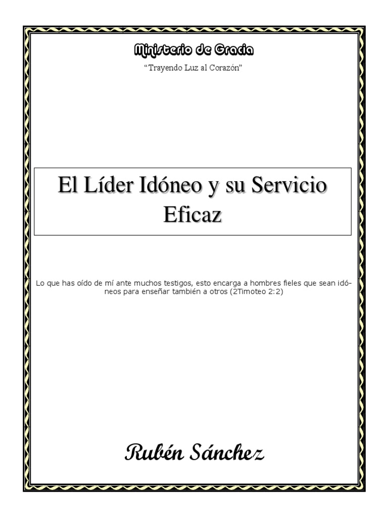 Liderazgo Eficaz en la Iglesia | PDF | Fe | Amor