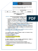 Diploma Sistema Gestión Seguridad ISO 45001