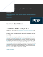 Platinum: Transition Metal Groups 9-12