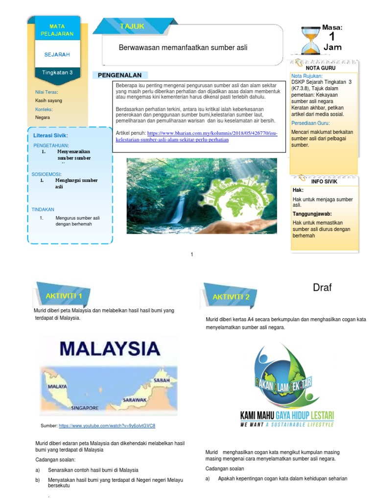Modul Exampler Sejarah Ting 3 Kasih Sayang Pdf