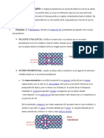 Defectos en Estructuras Cristalinas