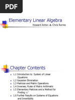 Elementary Linear Algebra: Howard Anton Chris Rorres