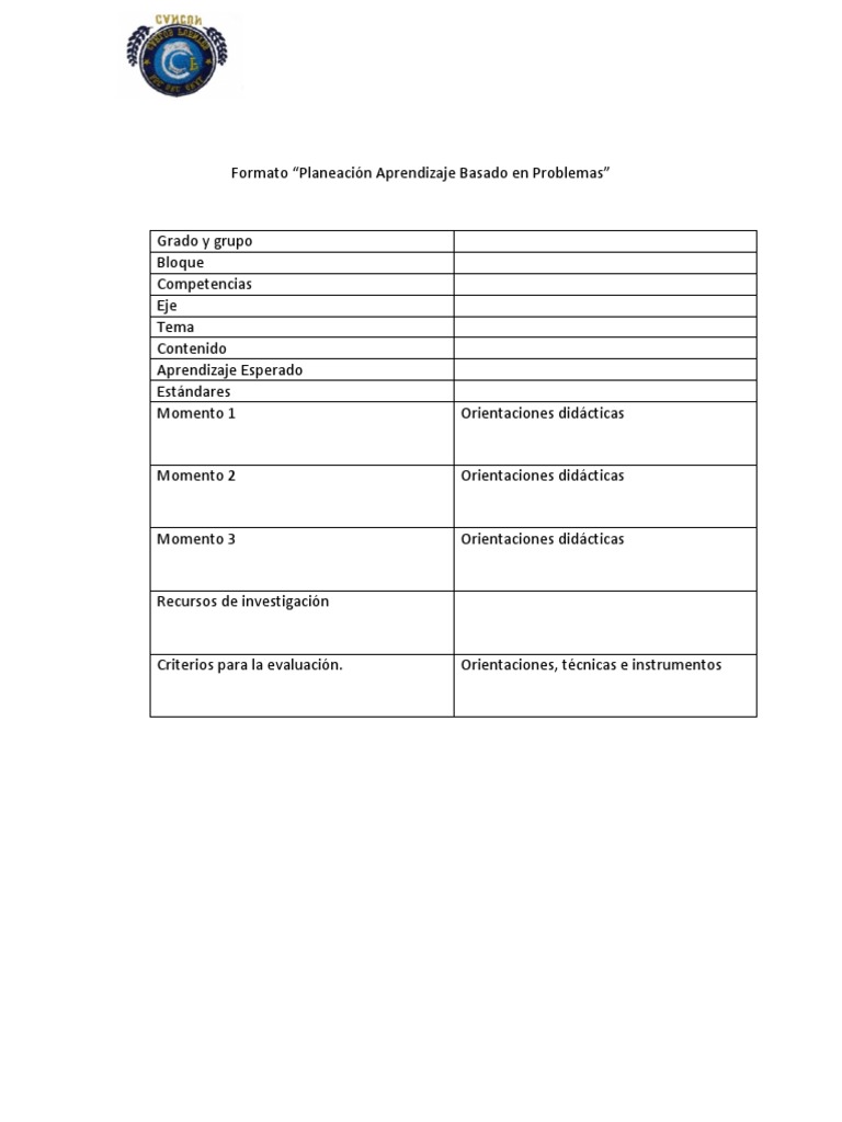 Formato Planeación ABP | PDF