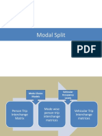 Modal Split Modeling and Analysis/TITLE