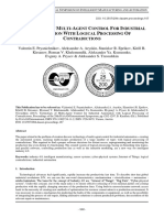 Multi-Agent Control Technology for Logical Contradiction Processing in Automated Manufacturing