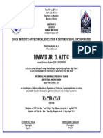 Marvin Jr. D. Attic: Katibayan
