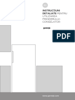 Instrucţiuni Detaliate Pentru Utilizarea Frigiderului-Congelator