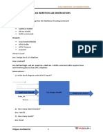 Scan Insertion Lab Observations