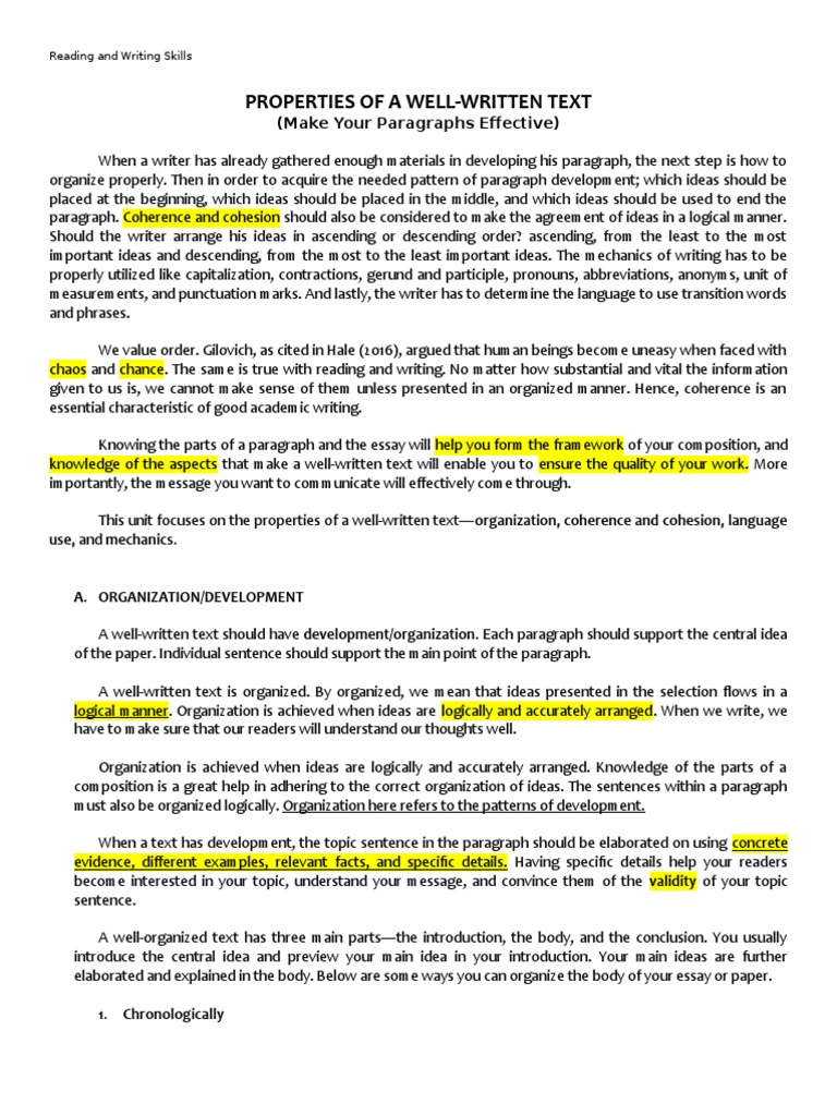 how to write a general paper essay