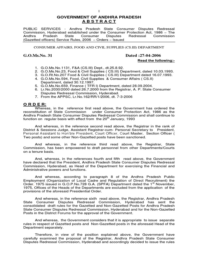 AP Secretariat Service Rules PDF Academic Degree U.S. State