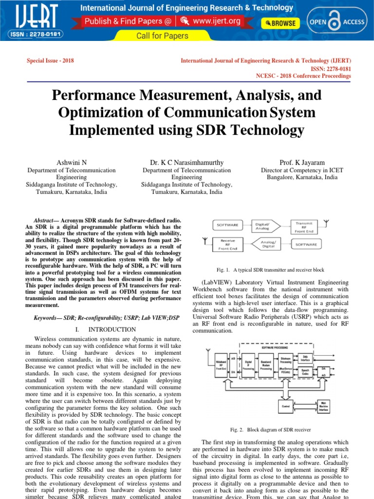 Performance Measurement Analysis and Optimization of Communication ...